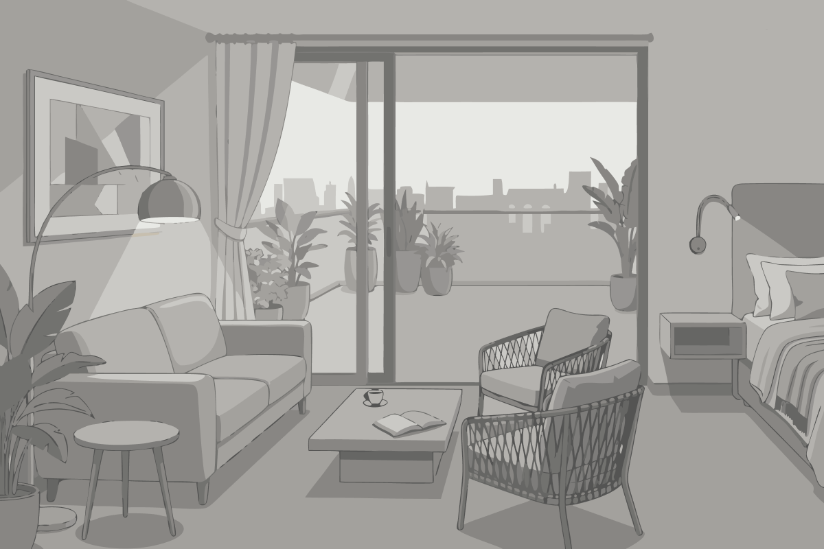 One-Bedroom King Suite with Sofa Bed - Hearing Accessible